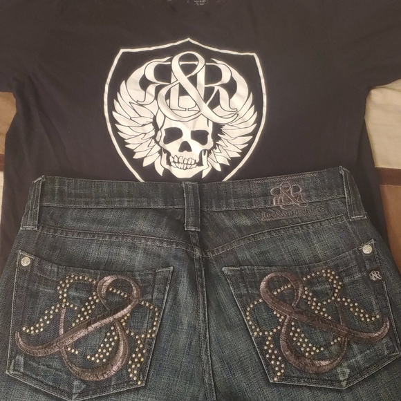 Rock & Republic Skull Logo Shirt - Picture 5 of 5
